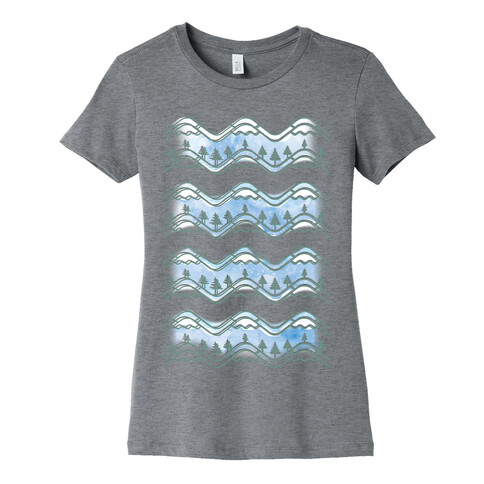 Watercolor Mountains Womens T-Shirt