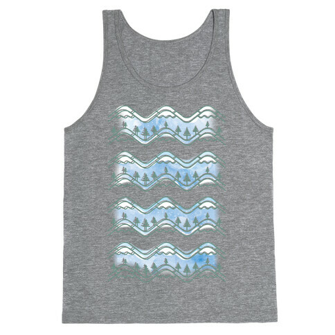 Watercolor Mountains Tank Top