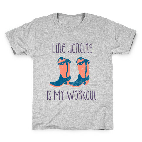Line Dancing Is My Workout Kids T-Shirt