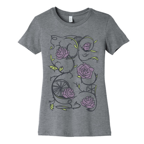 Sleeping Beauty Briar Rose Floral Pattern Womens T-Shirt