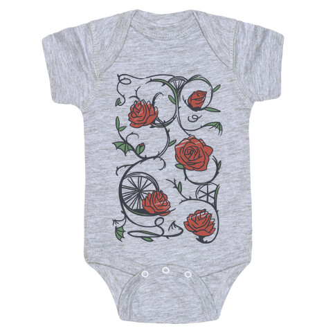 Sleeping Beauty Briar Rose Floral Pattern Baby One-Piece