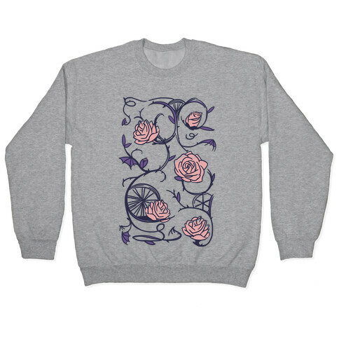 Sleeping Beauty Briar Rose Floral Pattern Pullover