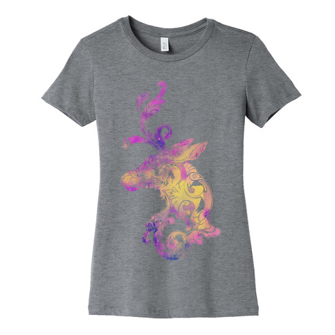 Decorative Deer Head Womens T-Shirt