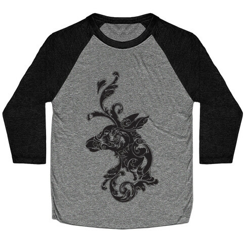 Decorative Deer Head Baseball Tee