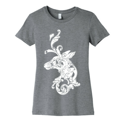 Decorative Deer Head Womens T-Shirt