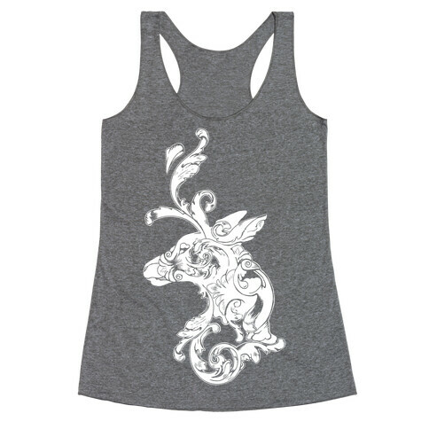 Decorative Deer Head Racerback Tank Top