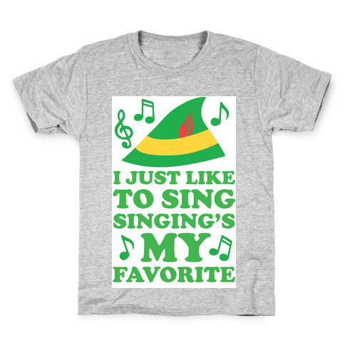 I Just Like To Sing, Singing's My Favorite Kids T-Shirt