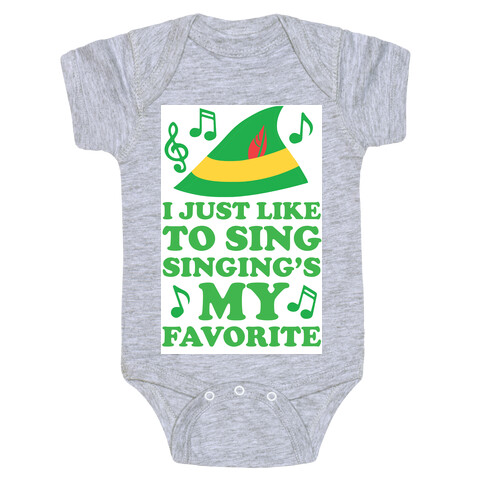 I Just Like To Sing, Singing's My Favorite Baby One-Piece