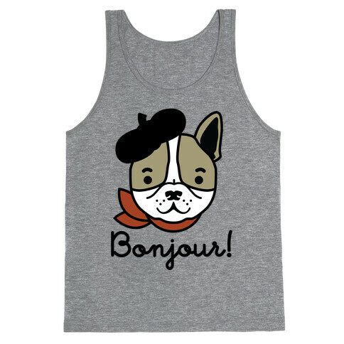 Bonjour French Bulldog Tank Top