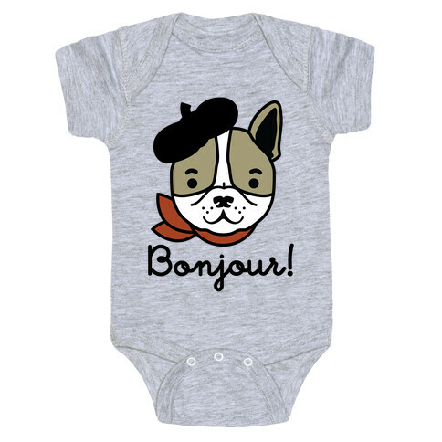 Bonjour French Bulldog Baby One-Piece