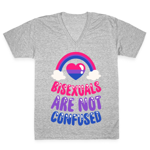 Bisexuals Are Not Confused V-Neck Tee Shirt