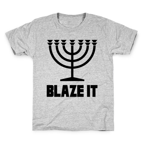 Blaze It Menorah Kids T-Shirt