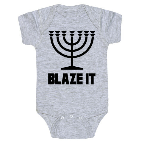 Blaze It Menorah Baby One-Piece