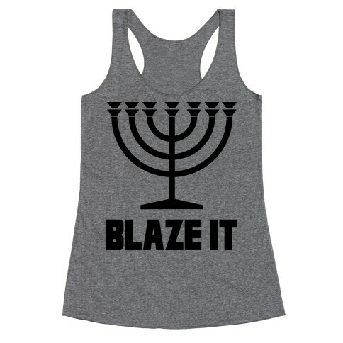 Blaze It Menorah Racerback Tank Top