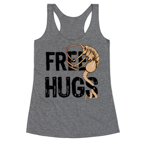 Free Facehugger Hugs (Tank) Racerback Tank Top