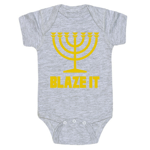 Blaze It Menorah Baby One-Piece