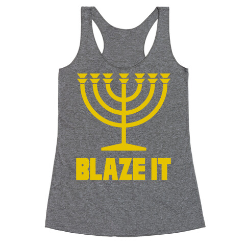 Blaze It Menorah Racerback Tank Top