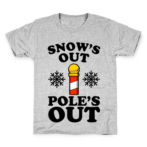 Snow's Out Poles Out Kids T-Shirt