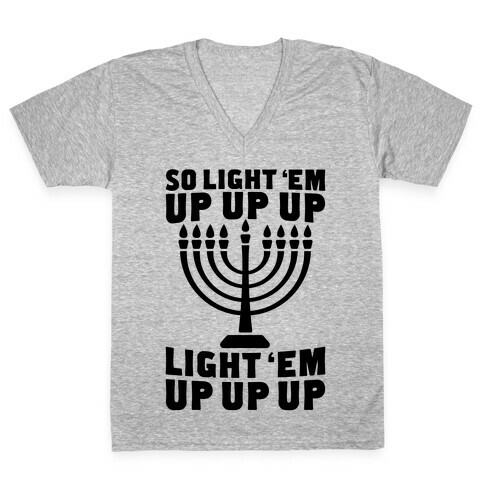 So Light 'Em Up V-Neck Tee Shirt