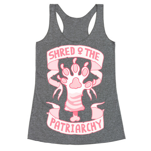Shred the Patriarchy Racerback Tank Top