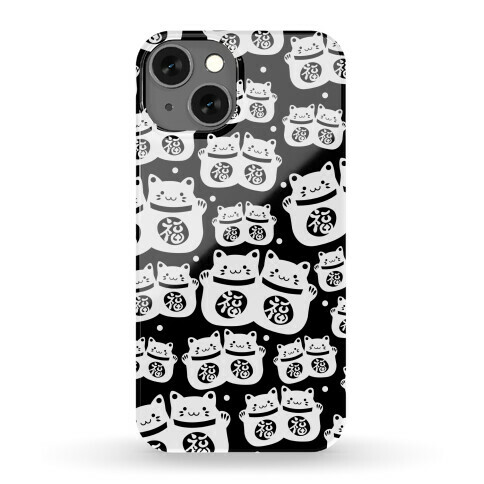 Lucky Cat Pattern Phone Case