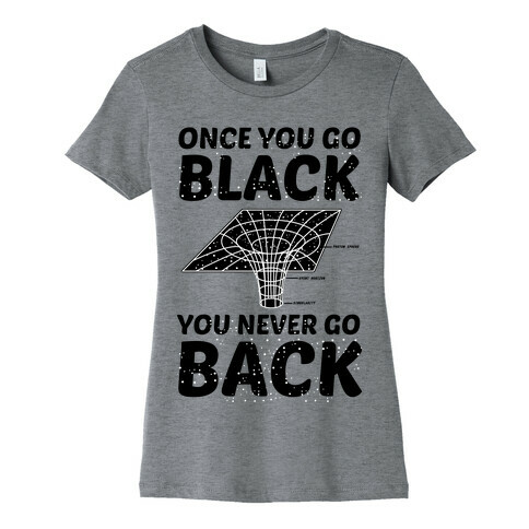Once You Go Black You Never Go Back Womens T-Shirt