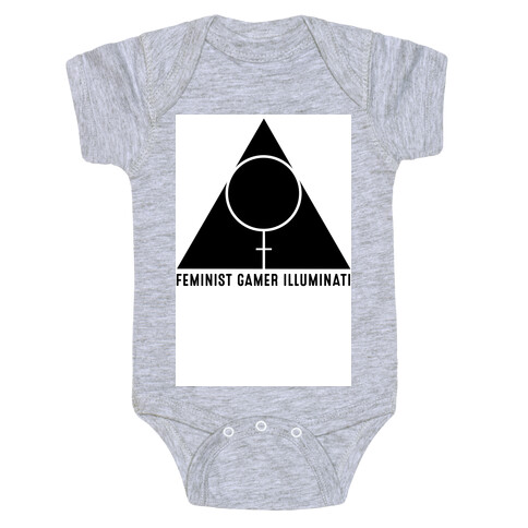 Feminist Gamer Illuminati Baby One-Piece