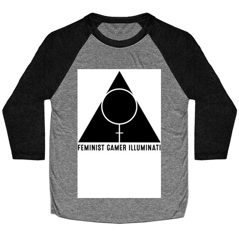 Feminist Gamer Illuminati Baseball Tee