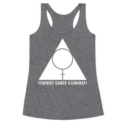 Feminist Gamer Illuminati Racerback Tank Top