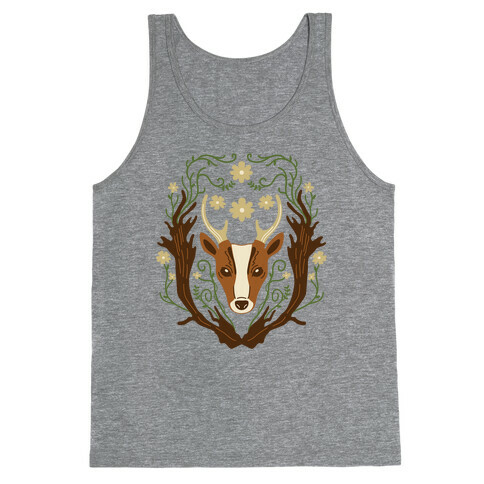 Floral Deer Tank Top