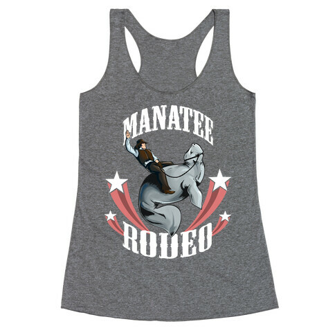MANATEE RODEO (sweatshirt) Racerback Tank Top