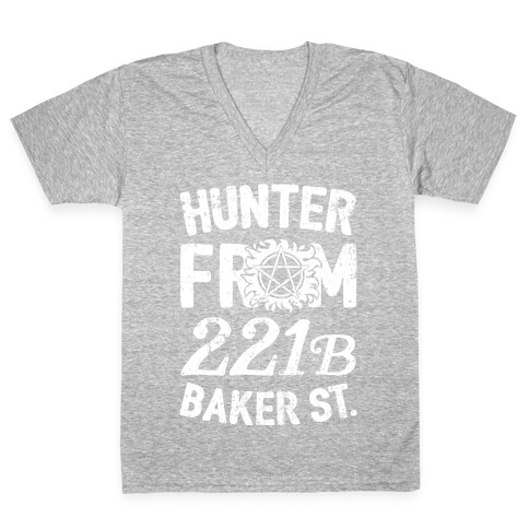 Hunter From 221B Baker St. V-Neck Tee Shirt