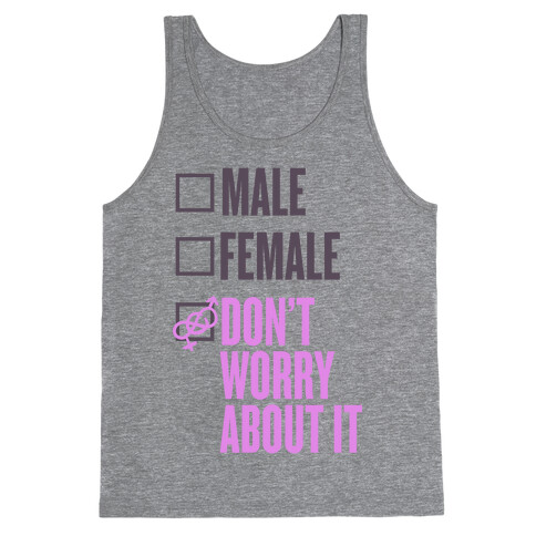 I am Genderfluid Check List Tank Top