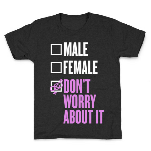 I am Genderfluid Check List Kids T-Shirt