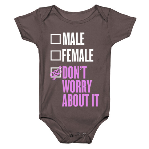 I am Genderfluid Check List Baby One-Piece