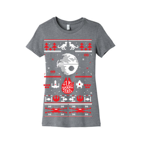 Scifi Christmas Sweater Womens T-Shirt