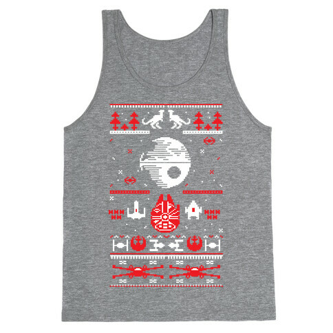 Scifi Christmas Sweater Tank Top