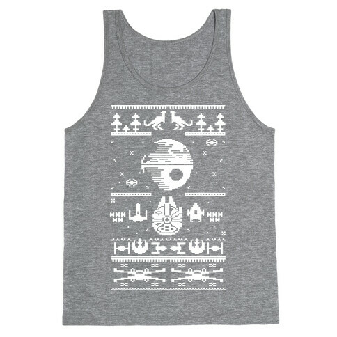 Scifi Spaceship Christmas Tank Top