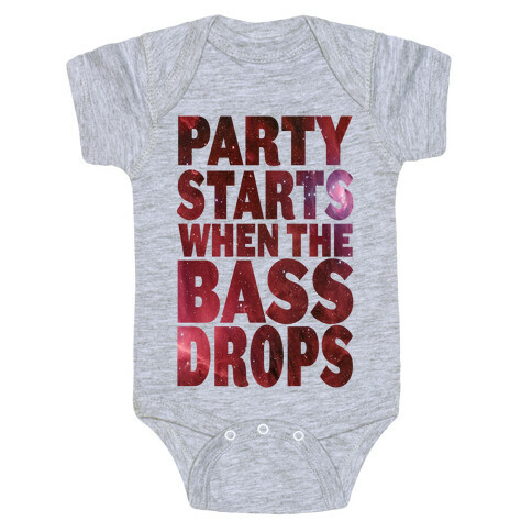Party Starts When The Bass Drops (tank) Baby One-Piece