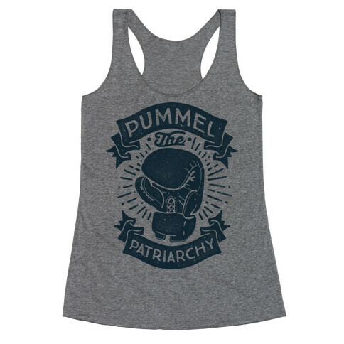 Pummel The Patriarchy Racerback Tank Top