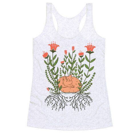 Sleeping Fox Racerback Tank Top