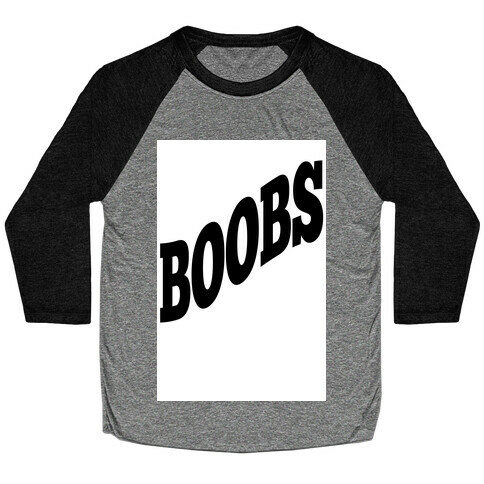 Boobs (tank) Baseball Tee