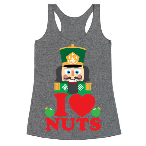 I Heart Nuts -Nutcracker Racerback Tank Top