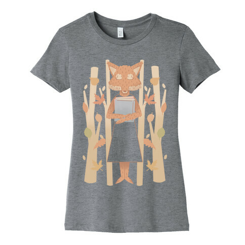 Well Read Fox Womens T-Shirt