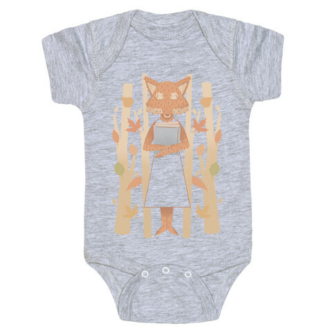 Well Read Fox Baby One-Piece