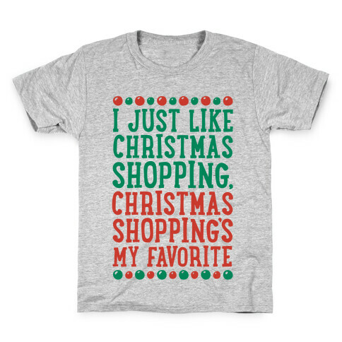 Christmas Shopping's My Favorite Kids T-Shirt