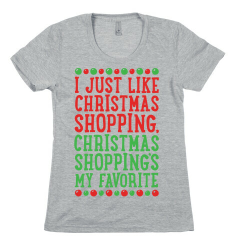 Christmas Shopping's My Favorite Womens T-Shirt