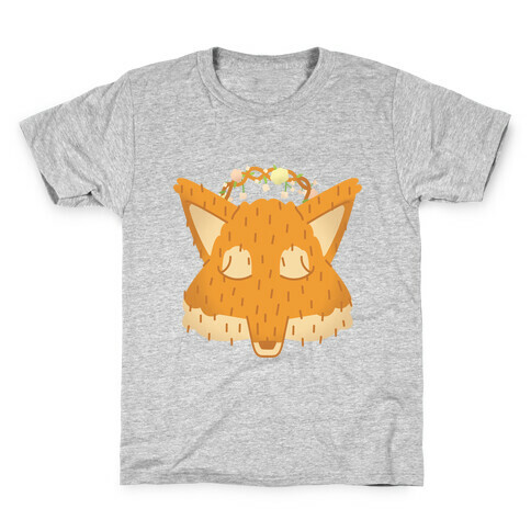 Flower Crown Fox Face Kids T-Shirt
