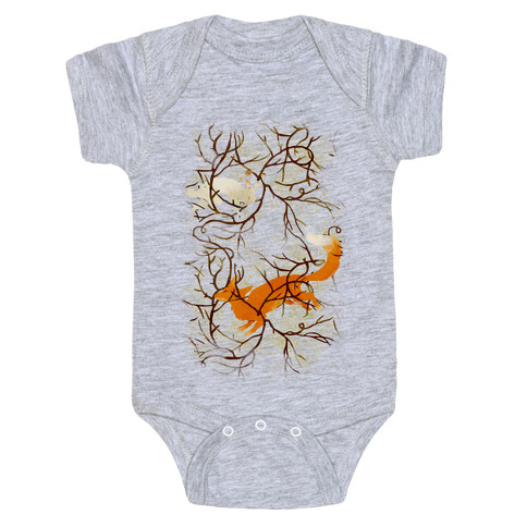 Rabbit And The Fox Chase Baby One-Piece