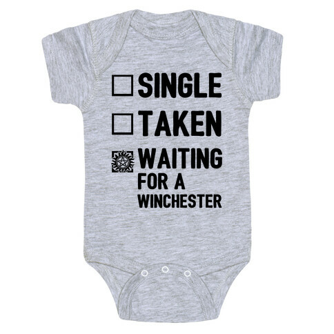 Single Taken Waiting For A Winchester Baby One-Piece